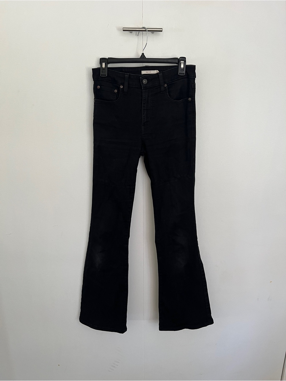 Levi's 726 High Rise Black Women's Flare Jeans